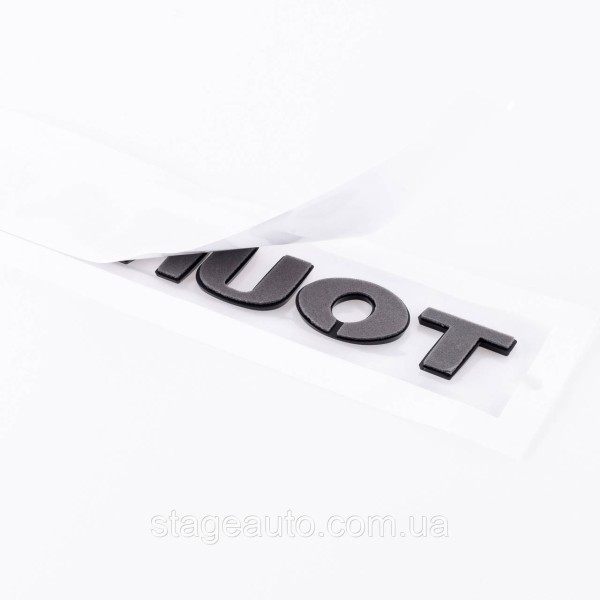 Emblem sticker on the trunk lid TOURAN Volkswagen TOURAN 18 x 2.3 cm Black