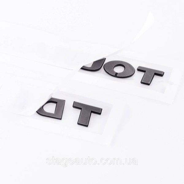 Emblem plates for trunk TOURAN TDI, TURAN TDI black (set)
