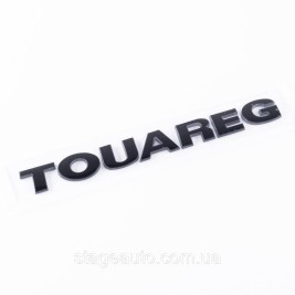 Emblem sticker on the trunk lid TOUAREG Volkswagen TOUAREG 23 x 2.3 cm Black