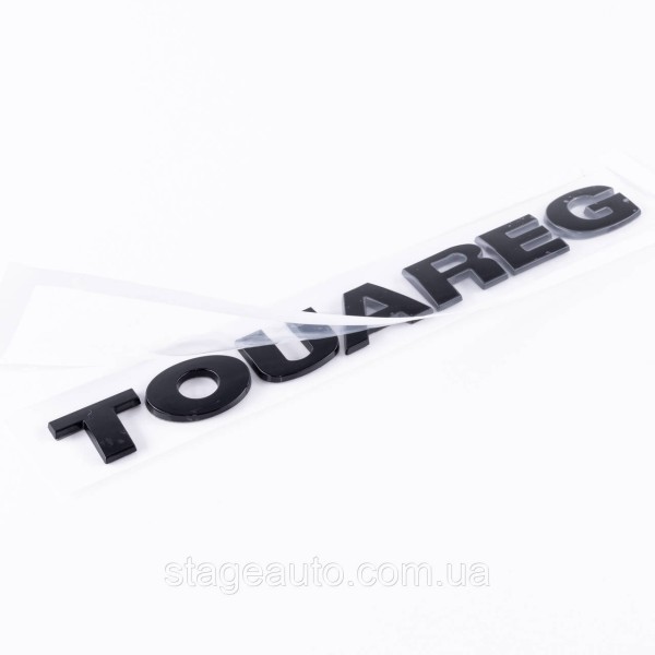 Emblem sticker on the trunk lid TOUAREG Volkswagen TOUAREG 23 x 2.3 cm Black