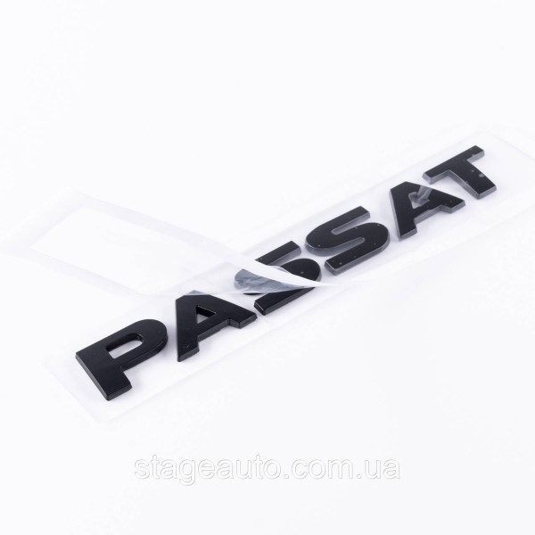Emblem sticker on the trunk lid PASSAT Volkswagen PASSAT 19 x 2.3 cm Black