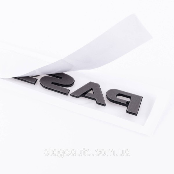 Emblem sticker on the trunk lid PASSAT Volkswagen PASSAT 19 x 2.3 cm Black