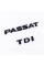 Emblem plates for the trunk PASSAT TDI, PASSAT TDI black (set)