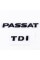 Emblem plates for the trunk PASSAT TDI, PASSAT TDI black (set)