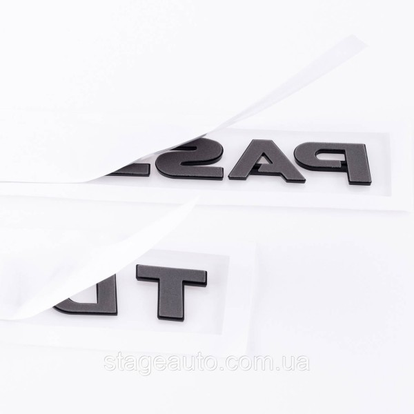 Emblem plates for the trunk PASSAT TDI, PASSAT TDI black (set)