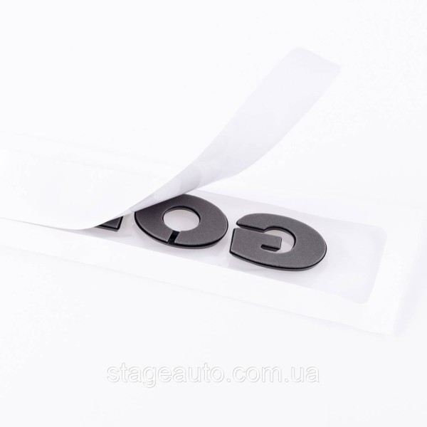 Emblem sticker for trunk lid GOLF Volkswagen GOLF 12.2 x 2.3 cm Black