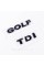 Emblem plates for trunk GOLF TDI, GOLF TDI black (set)