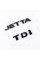 Emblem plates for trunk JETTA TDI, JETTA TDI black (set)