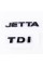 Emblem plates for trunk JETTA TDI, JETTA TDI black (set)