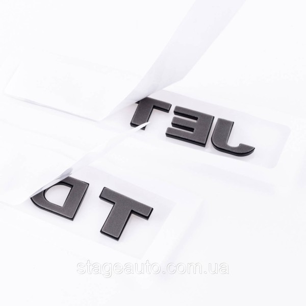 Emblem plates for trunk JETTA TDI, JETTA TDI black (set)