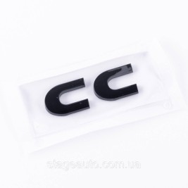 Emblem sticker on the trunk lid CC Volkswagen Volkswagen 6 x 2.3 cm Black