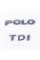 Emblem plates for the trunk POLO TDI, POLO TDI chrome (set)