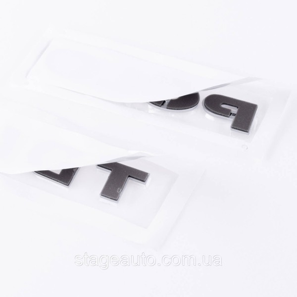 Emblem plates for the trunk POLO TDI, POLO TDI chrome (set)