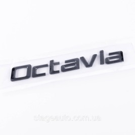 Badge emblem on the trunk OCTAVIA for ŠKODA, Octavia for ŠKODA black