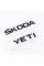 Badges emblems for trunk ŠKODA YETI, Škoda Yeti black (set)