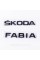 Emblem plates for the trunk of SKODA FABIA, Skoda Fabia black (set)