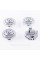 Caps plugs for alloy wheels TOYOTA Toyota, 62 mm Silver 42603-12730