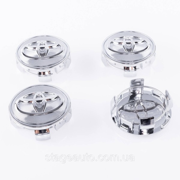 Caps plugs for alloy wheels TOYOTA Toyota, 62 mm Silver 42603-12730