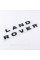 Emblem inscription LAND ROVER, Land Rover Hood/trunk (sticker) - Black