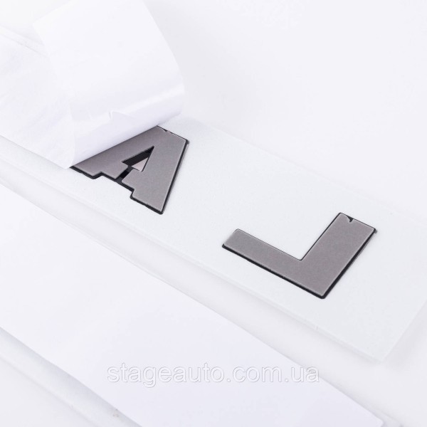 Emblem inscription LAND ROVER, Land Rover Hood/trunk (sticker) - Black
