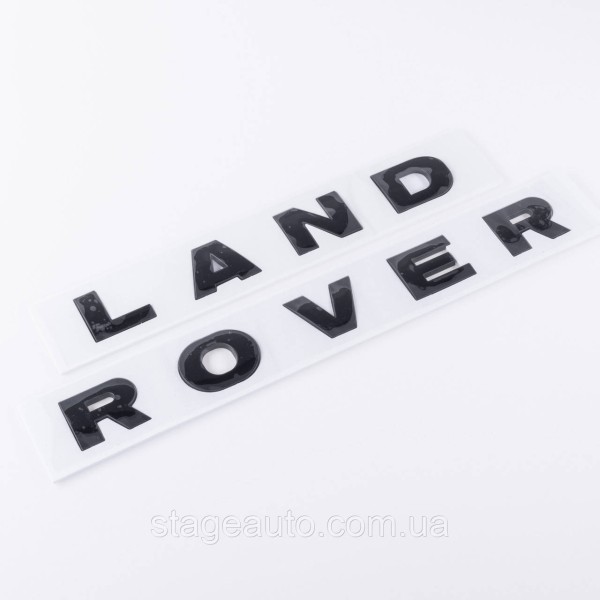 Emblem inscription LAND ROVER, Land Rover Hood/trunk (sticker) - Black