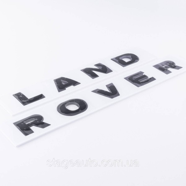 Emblem inscription LAND ROVER, Land Rover Hood/trunk (sticker) - Black