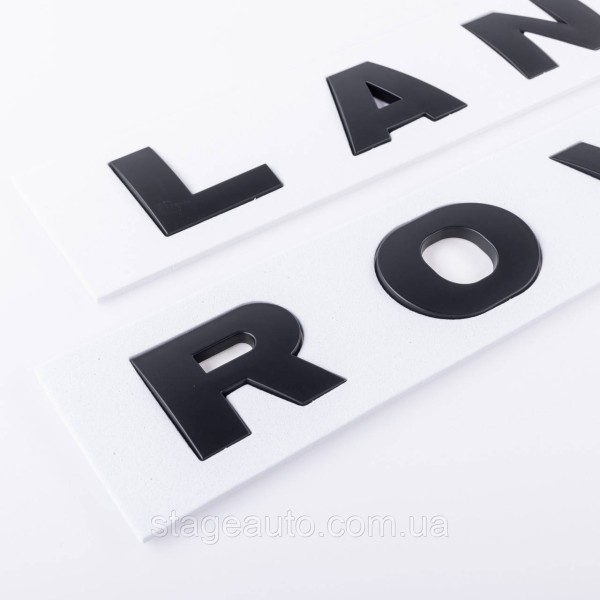 Emblem inscription LAND ROVER, Land Rover Hood/trunk (sticker) - Black