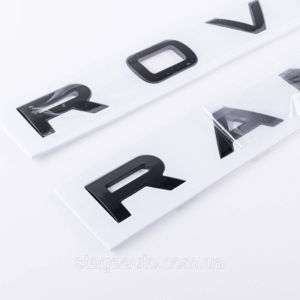 Emblem inscription RANGE ROVER, Range Rover Hood/trunk (sticker) - Black
