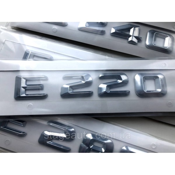 Nameplate Inscription Trunk Mercedes Benz E220