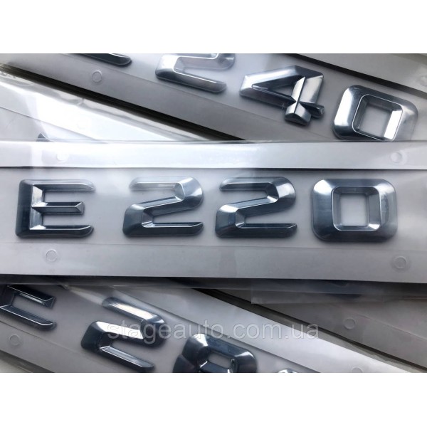 Nameplate Inscription Trunk Mercedes Benz E220