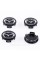 Caps plugs for alloy wheels MAZDA Mazda 56 mm Black, long legs BBM2 37 190