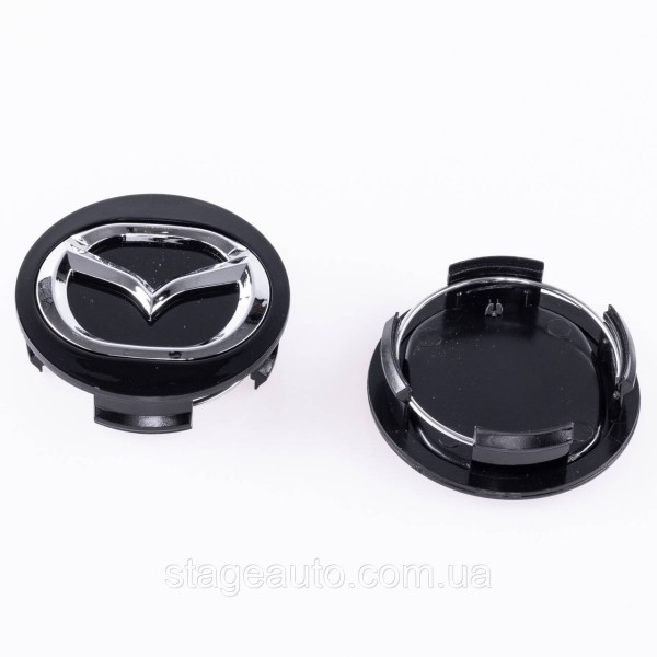 Caps plugs for alloy wheels MAZDA Mazda 56 mm Black, long legs BBM2 37 190
