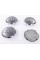 Caps plugs for alloy wheels Audi Audi 77 mm Gray, chrome rim 4L0601170 set