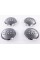 Caps plugs for alloy wheels Audi Audi 77 mm Gray, chrome rim 4L0601170 set