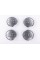 Caps plugs for alloy wheels Audi Audi 77 mm Gray, chrome rim 4L0601170 set