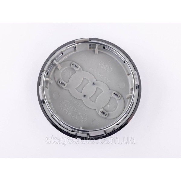 Caps plugs for alloy wheels Audi Audi 77 mm Gray, chrome rim 4L0601170 set