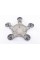 Caps plugs for alloy wheels Audi logo VW Volkswagen 135 mm star, gray 4F0601165N set