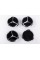 Caps plugs for Mercedes Benz disks Mercedes 75 mm Black Gloss + chrome A2204000125