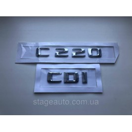 Шильдік Напис Багажника Mercedes, Mercedes Benz, C220 CDI, W202, W203, W204, W205, C220, CDI