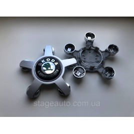 Ковпачки заглушки з логотипом Skoda від Audi, 4F0601165N, 4F0 601165 N