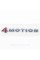 Emblem sticker 4MOTION VW Volkswagen on the trunk chrome 145x14 mm (badge, sticker, logo)