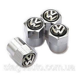 Колпачки на ниппеля золотник с логотипом Volkswagen