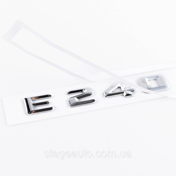 Nameplate trunk inscription E240 Mercedes-Benz Mercedes E 240 Chrome