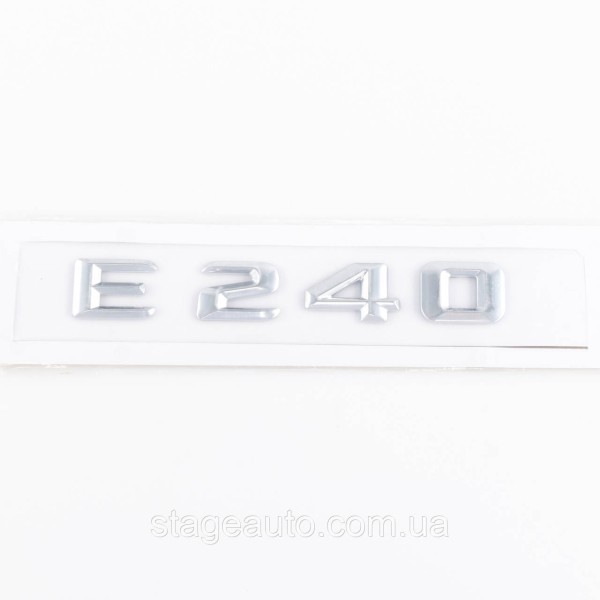 Nameplate trunk inscription E240 Mercedes-Benz Mercedes E 240 Chrome