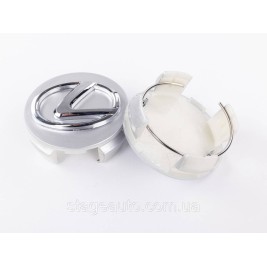 Колпачки заглушки в литые диски LEXUS Лексус, 62 мм Серебристые 42603-33080