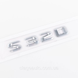 Шильдик надпись багажника S320 Mercedes-Benz Мерседес С320 Хром