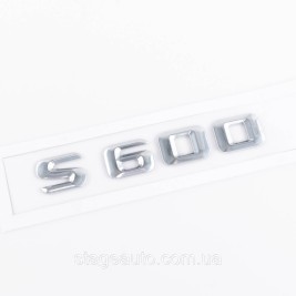 Шильдик надпись багажника S600 Mercedes-Benz Мерседес С600 Хром