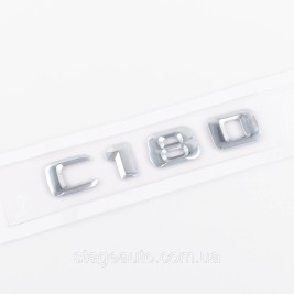 Nameplate trunk inscription C180 Mercedes-Benz Mercedes C 180 Chrome