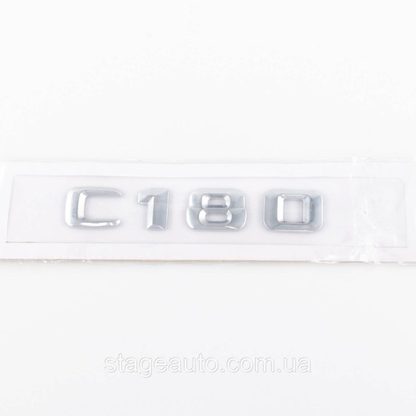 Nameplate trunk inscription C180 Mercedes-Benz Mercedes C 180 Chrome