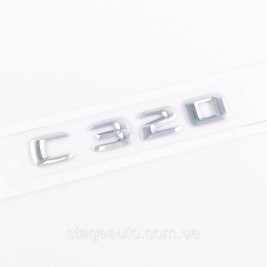 Шильдик надпись багажника C320 Mercedes-Benz Мерседес C320 Хром